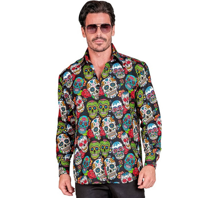 Translation missing: it.Camisa Día de Los Muertos para hombre