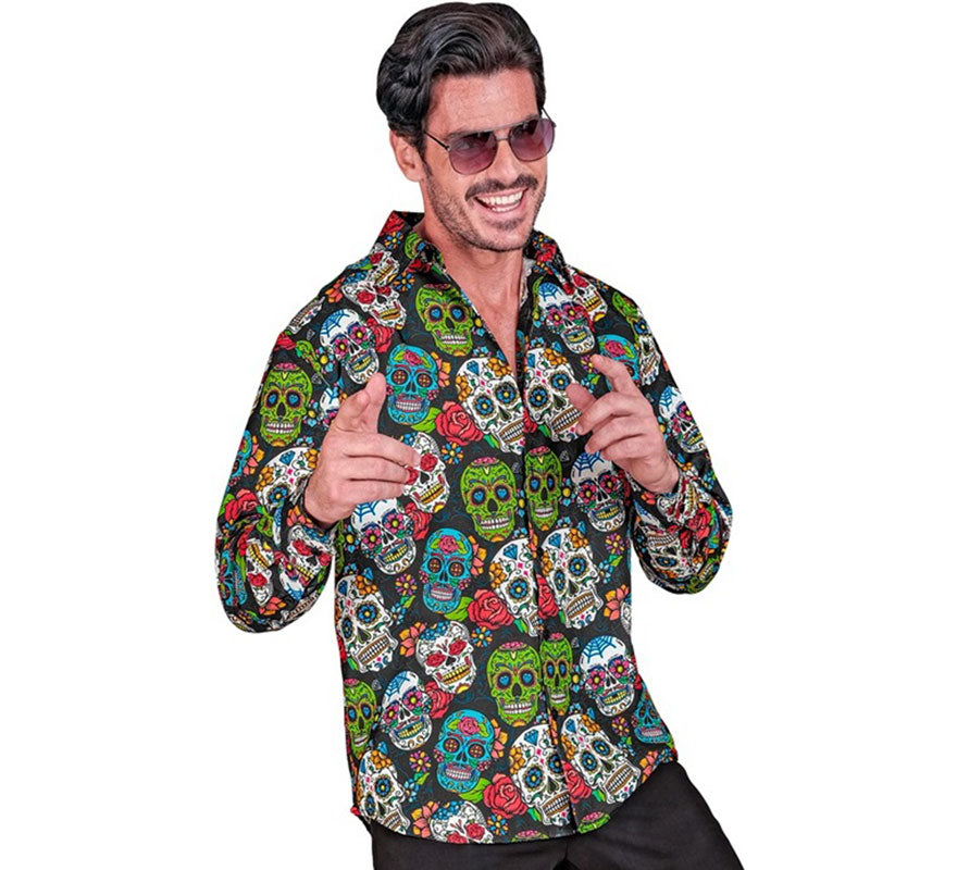 Translation missing: es.Camisa Día de Los Muertos para hombre