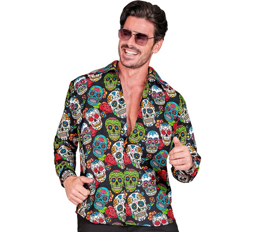 Translation missing: es.Camisa Día de Los Muertos para hombre