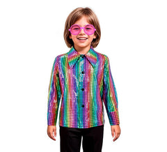 Maglietta arcobaleno Disco Bling per ragazzi