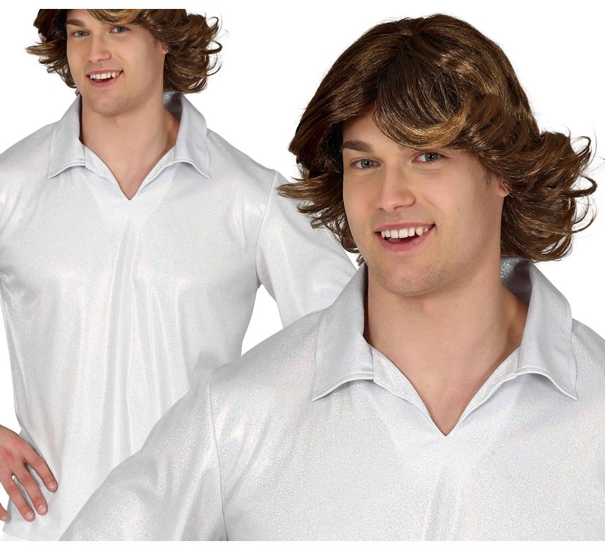 Translation missing: it.Camisa Disco Plateada para Hombre