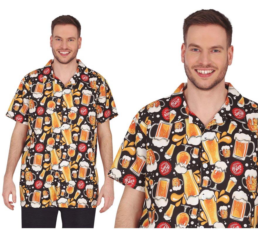 Translation missing: es.Camisa estampado de Cerveza adulto