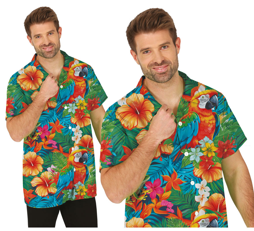 Translation missing: es.Camisa Flores multicolor adulto