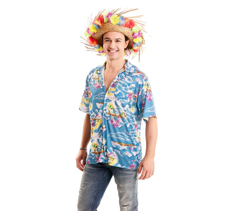 Translation missing: it.Camisa Hawaiana con Estampado para Adulto