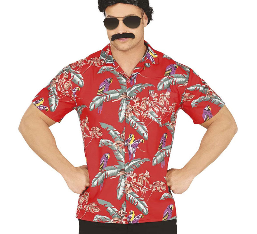 Translation missing: it.Camisa Hawaiana con Loros para Adulto