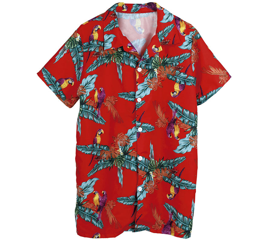 Translation missing: es.Camisa Hawaiana con Loros para Adulto