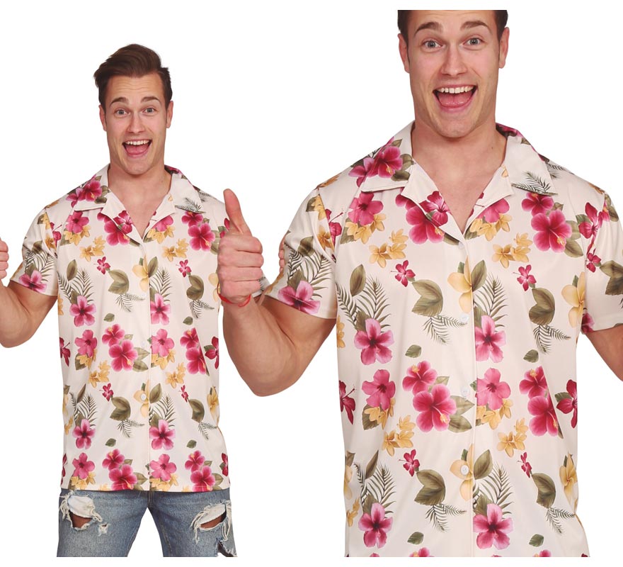 Translation missing: es.Camisa Hawaiana de Flores para hombre