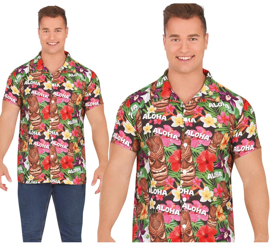 Translation missing: it.Camisa Hawaii Aloha estampado floral adulto