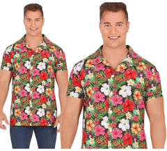 Camicia Hawaii con stampa floreale per adulti