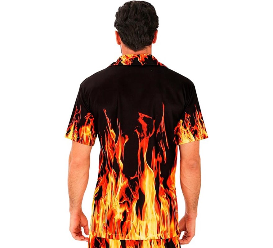 Translation missing: it.Camisa manga corta de Llamas para hombre