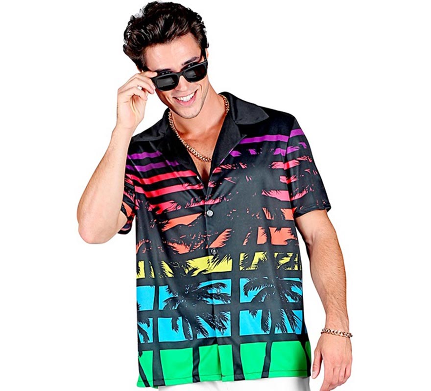 Translation missing: it.Camisa manga corta Hawaiana Años 80 para hombre