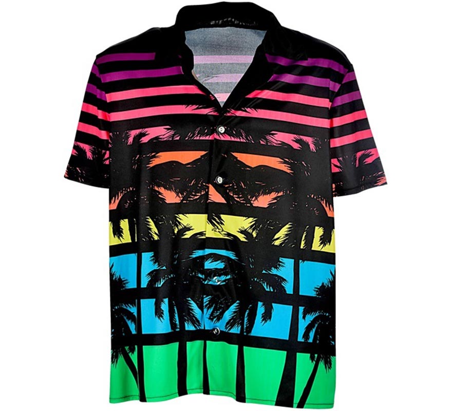 Translation missing: it.Camisa manga corta Hawaiana Años 80 para hombre