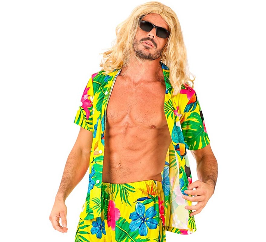 Translation missing: it.Camisa manga corta Hawaiana Estampado Tucán para hombre