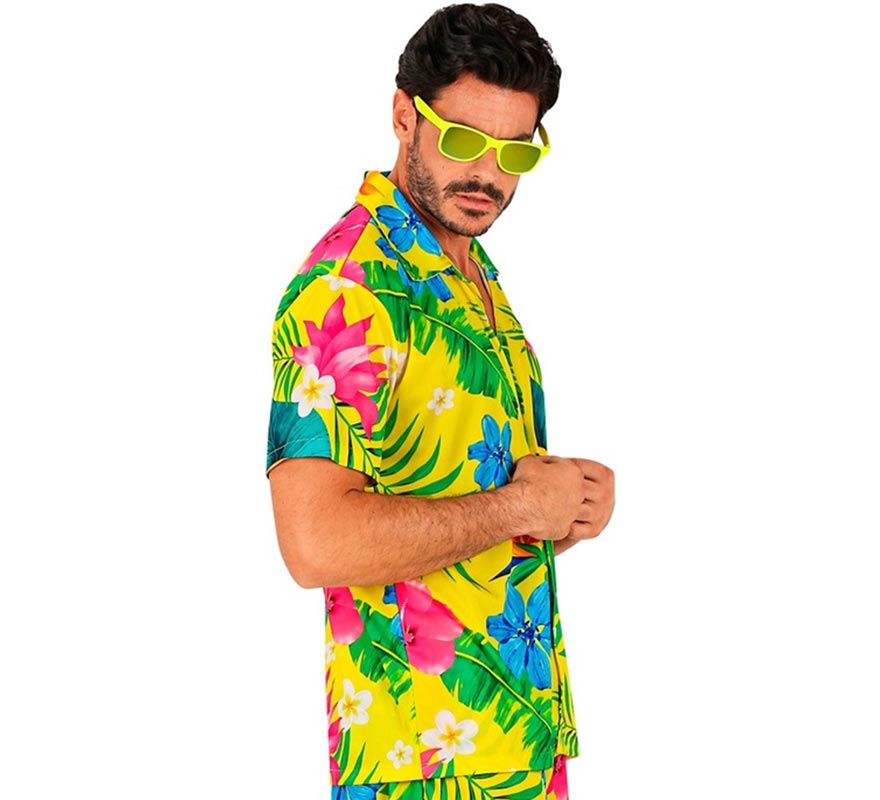 Translation missing: it.Camisa manga corta Hawaiana Estampado Tucán para hombre