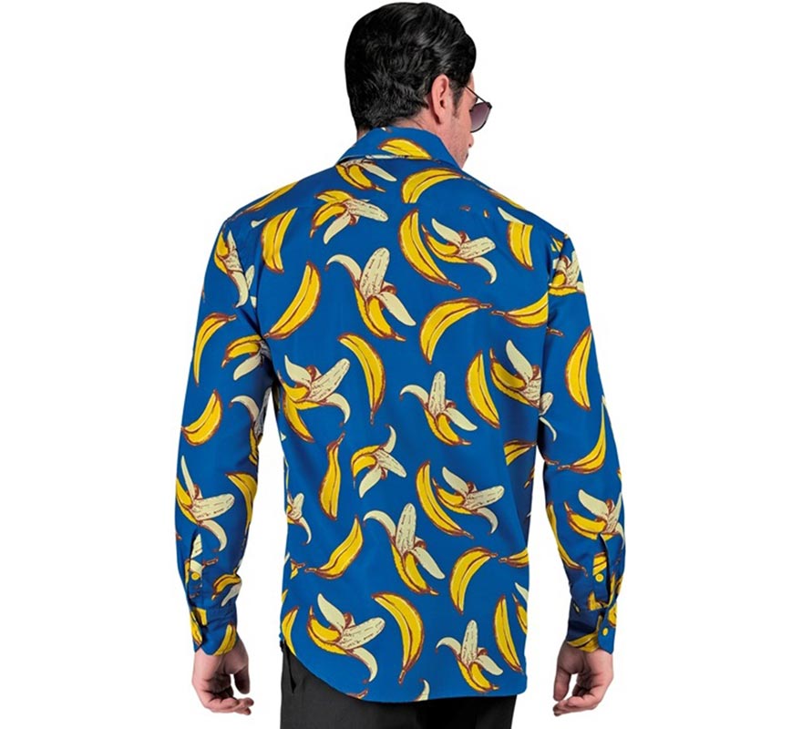 Translation missing: it.Camisa manga larga con Estampado Plátanos para hombre
