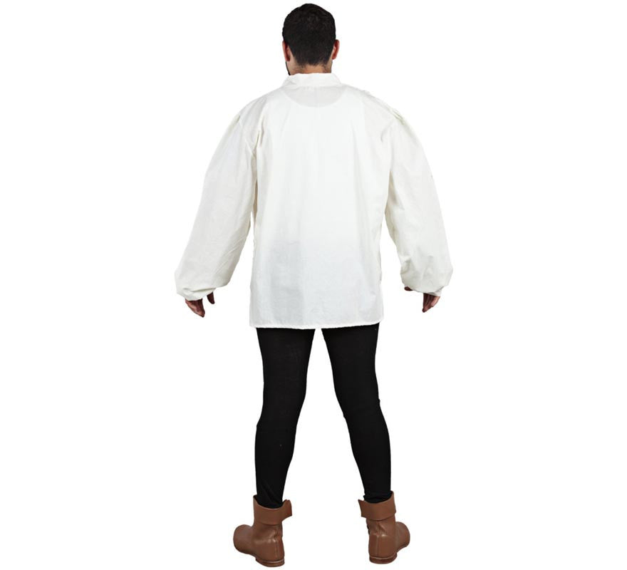 Translation missing: es.Camisa Medieval de Tabernero blanca para hombre