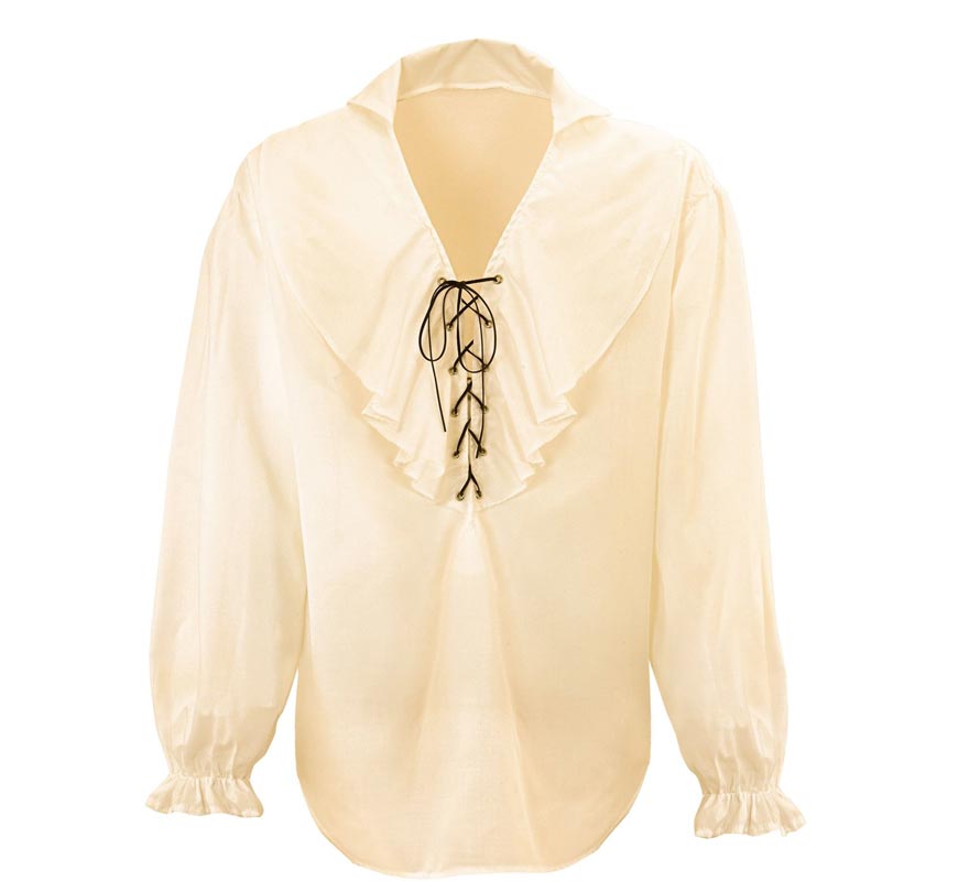 Translation missing: es.Camisa Medieval Renacentista beige para hombre