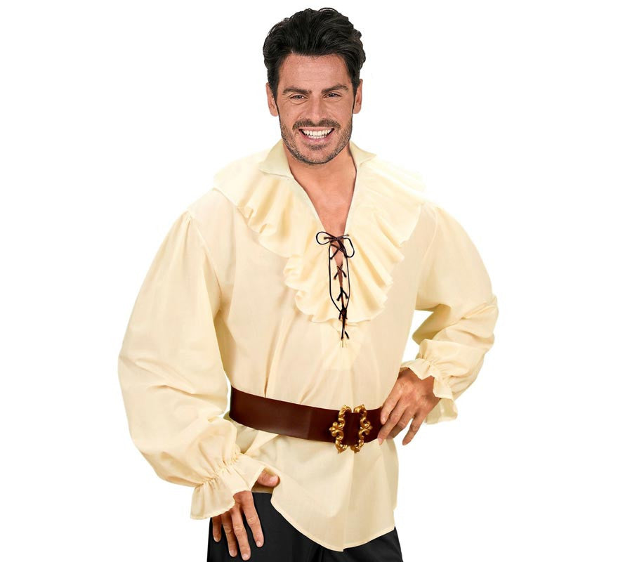 Translation missing: it.Camisa Medieval Renacentista beige para hombre