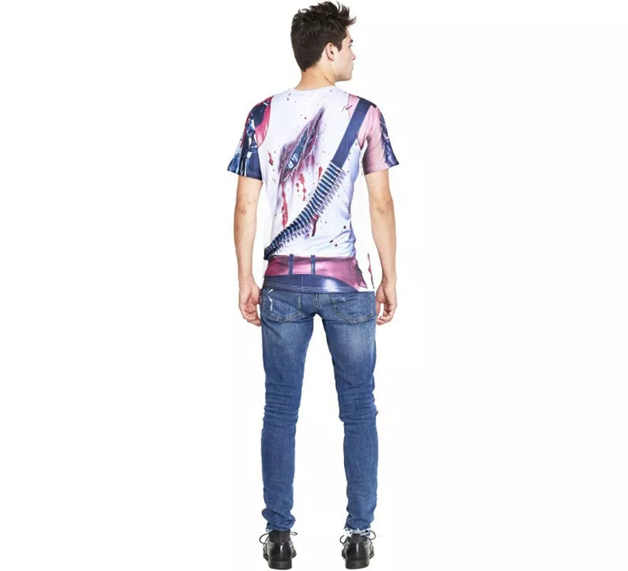 Camiseta con estampado Halloween para hombre