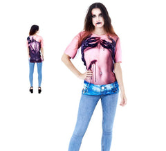 T-shirt da donna con stampa di Halloween