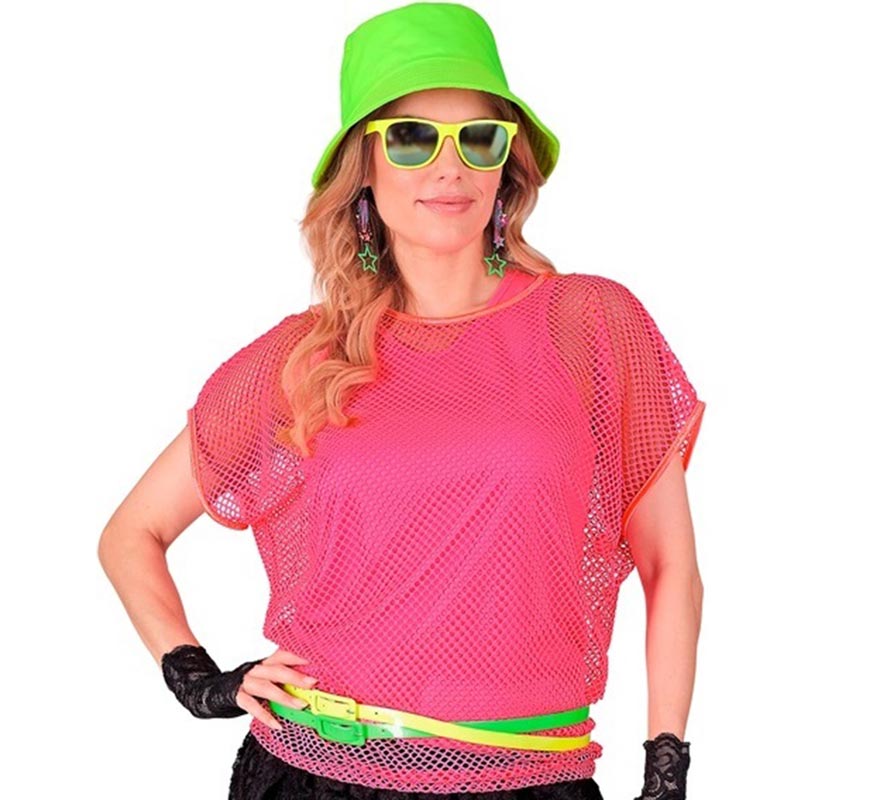 Translation missing: it.Camiseta de Malla rosa neón para mujer