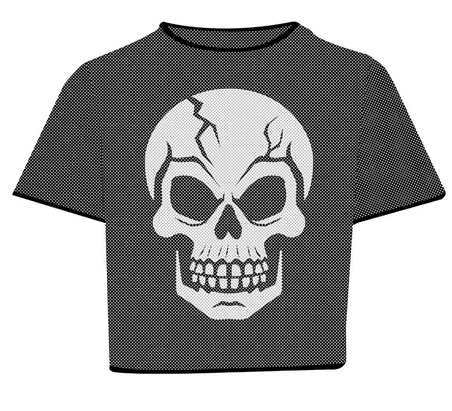 Camiseta de Red Calavera para mujer