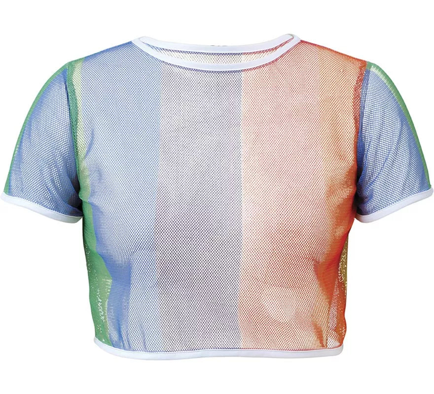 Translation missing: it.Camiseta de Rejilla Arcoíris para mujer
