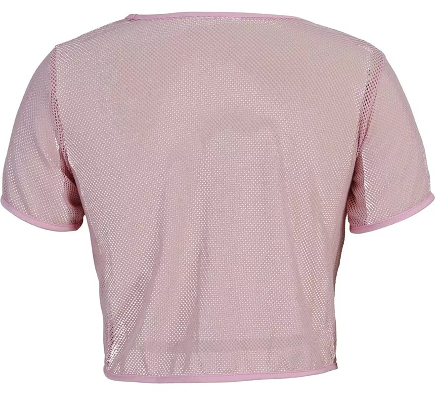 Translation missing: it.Camiseta de Rejilla Party Girls rosa para mujer