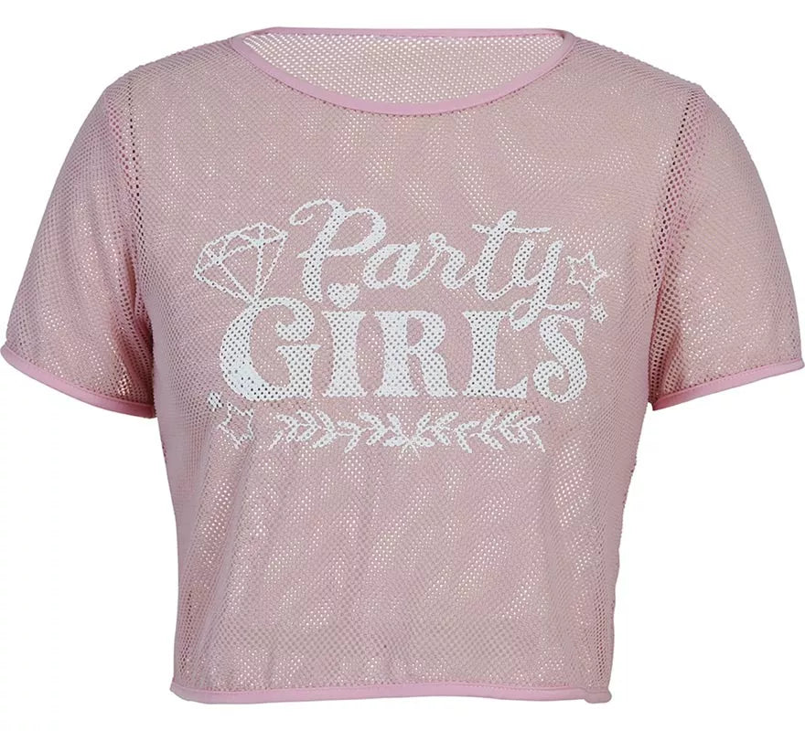 Translation missing: it.Camiseta de Rejilla Party Girls rosa para mujer