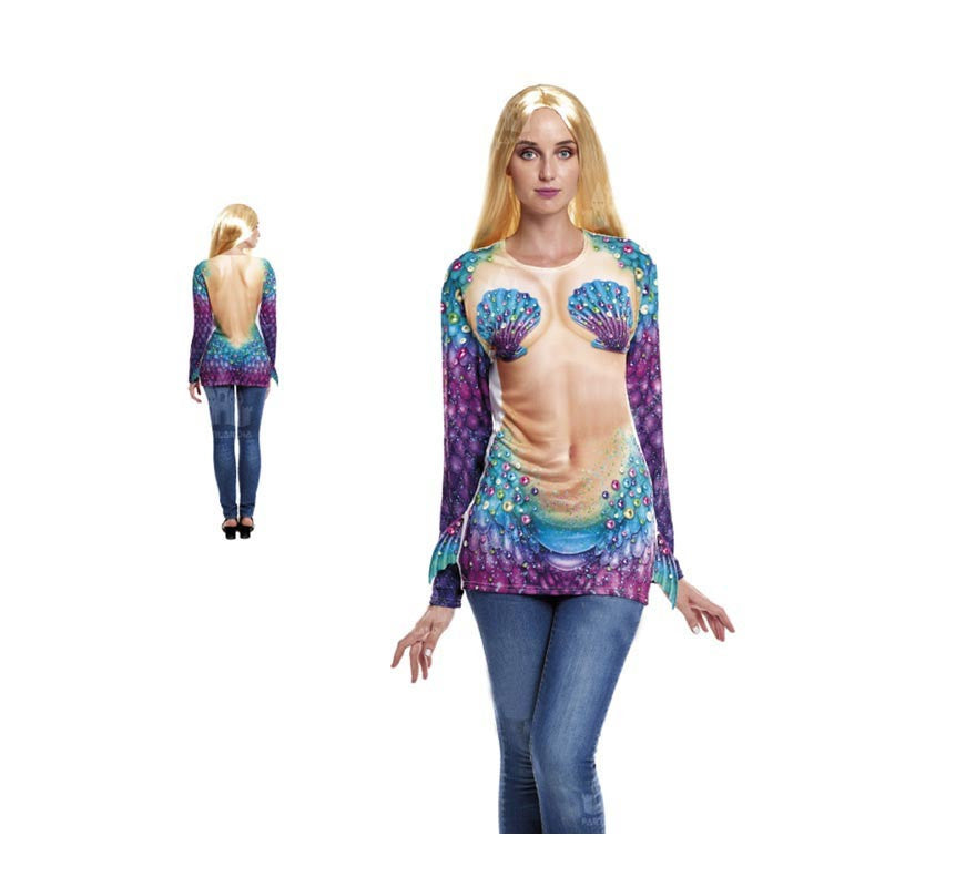 Translation missing: it.Camiseta de Sirena estampada adulto