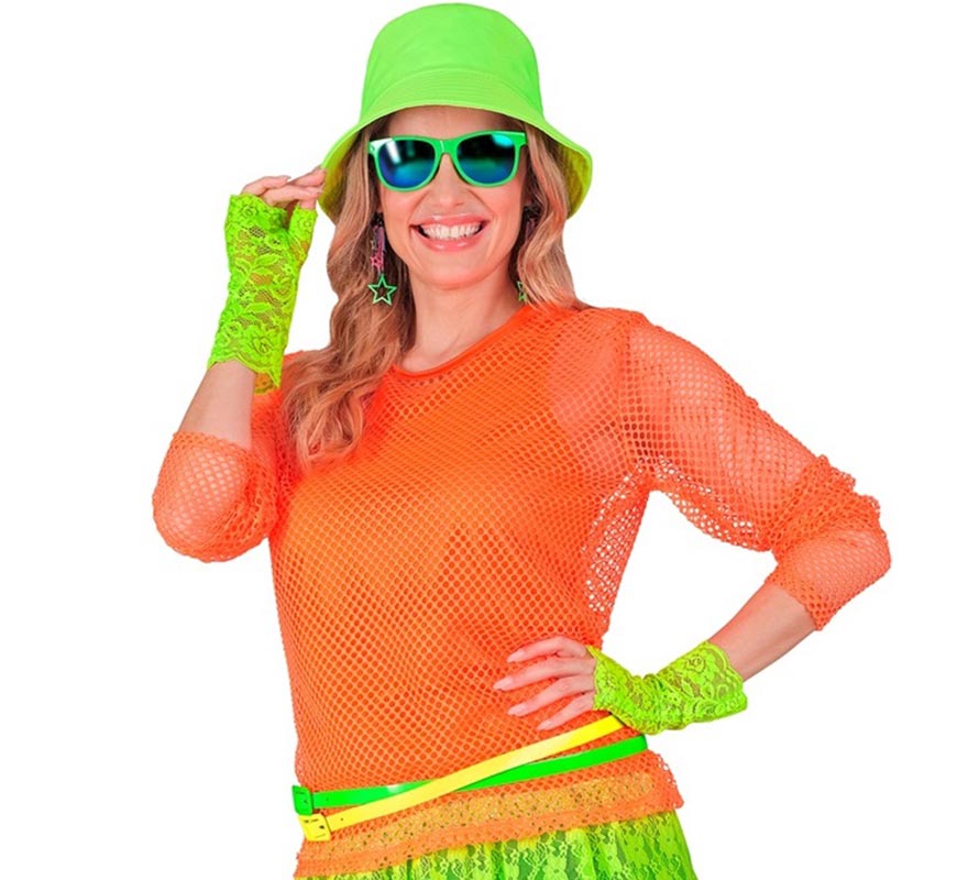 Translation missing: es.Camiseta de Tirantes naranja neón para mujer