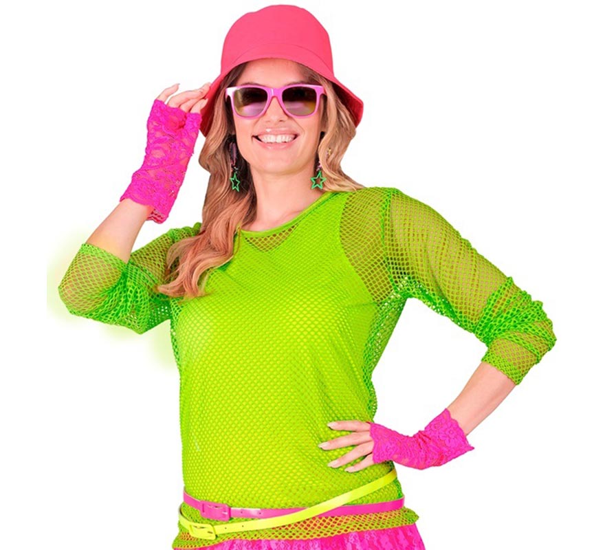 Camiseta de Tirantes verde neón para mujer