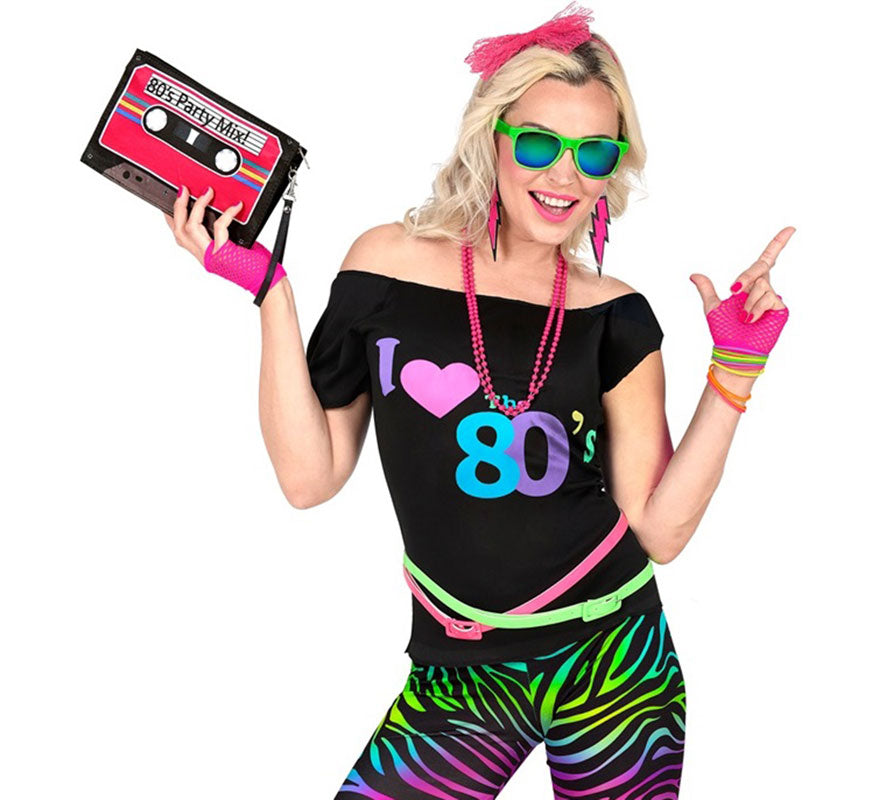 Camiseta Disco Años 80 para mujer
