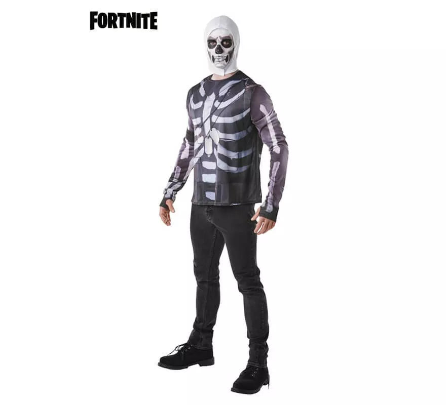 Translation missing: it.Camiseta Disfraz con Capucha Skull Trooper Fortnite para hombre