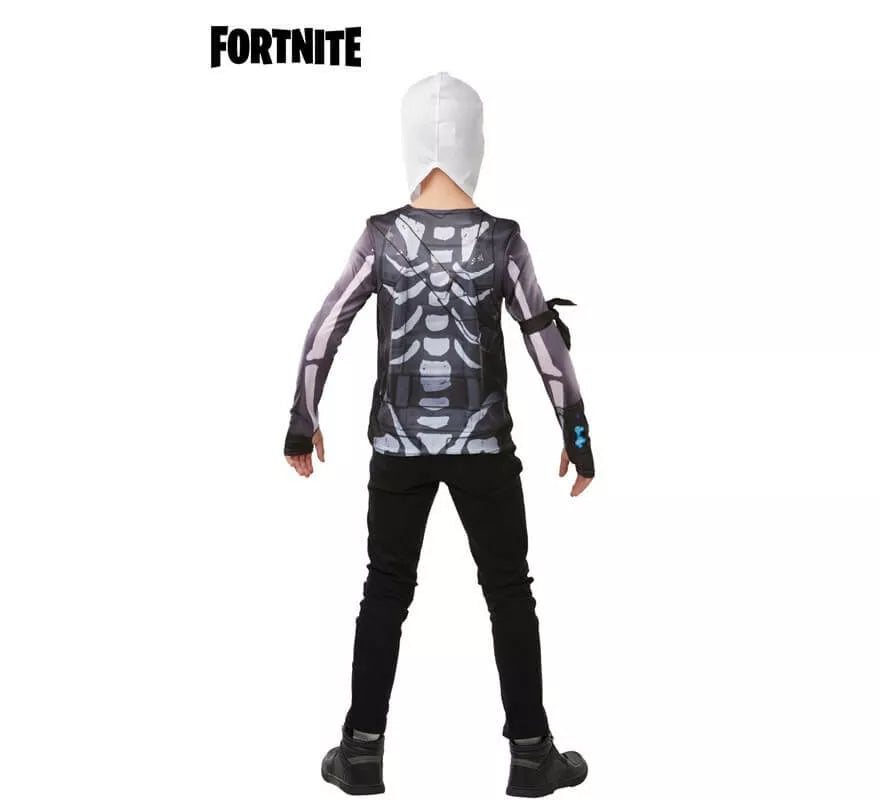 Translation missing: it.Camiseta Disfraz con Capucha Skull Trooper Fortnite para niño y adolescente