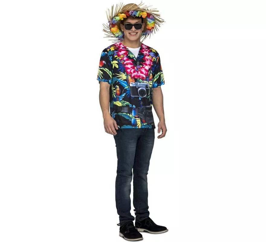 Translation missing: it.Camiseta disfraz de Hawaiano para hombre