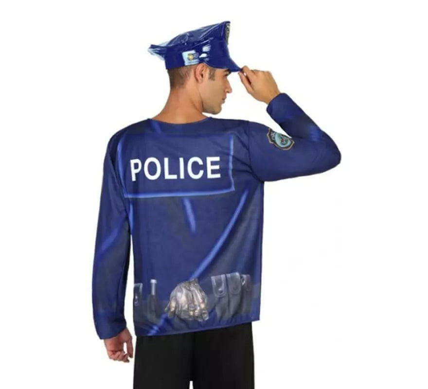 Translation missing: it.Camiseta disfraz de Policía para hombre