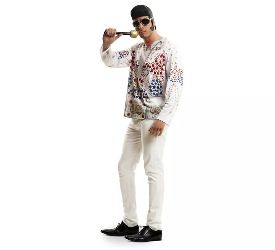Translation missing: es.Camiseta disfraz rey del rock para hombre