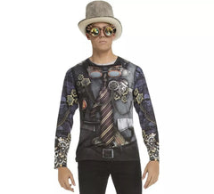 Camicia da uomo steampunk per uomo