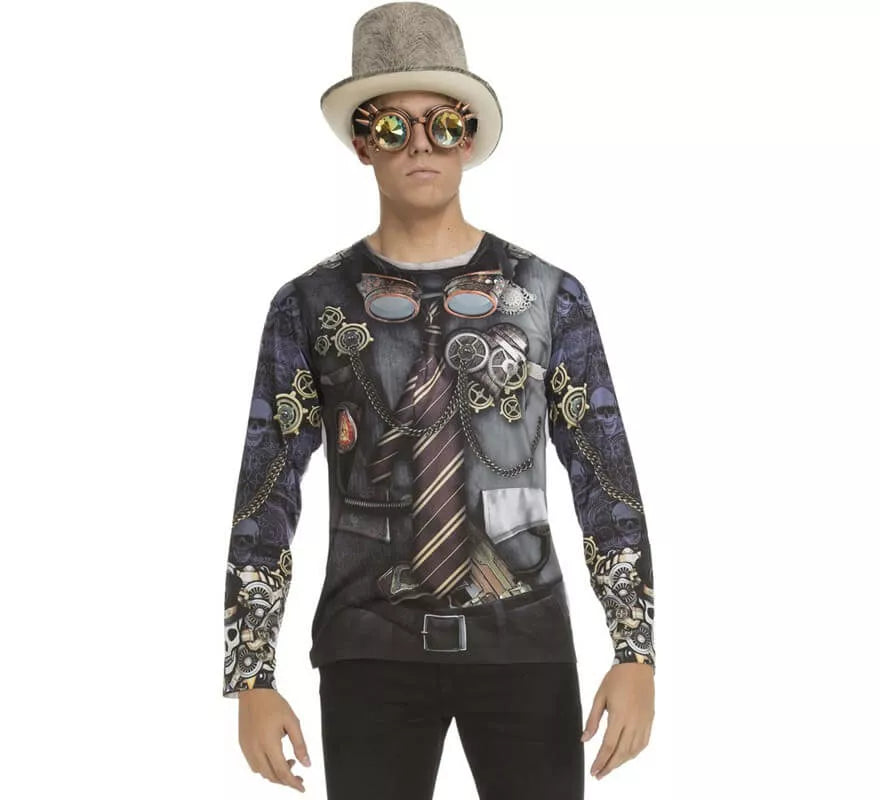 Translation missing: es.Camiseta disfraz Steampunk para hombre