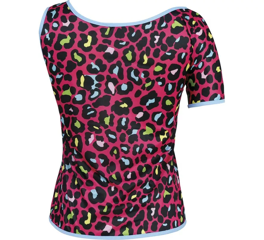Translation missing: it.Camiseta Leopardo multicolor Años 80 para mujer