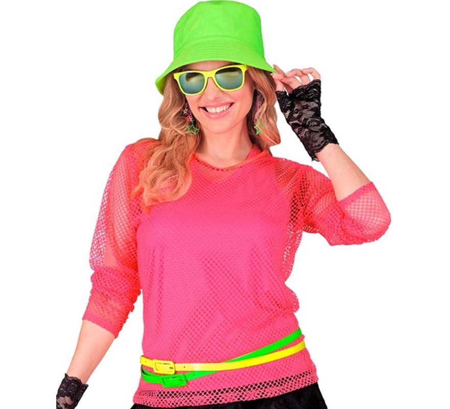 Translation missing: it.Camiseta manga larga de Malla rosa neón para mujer