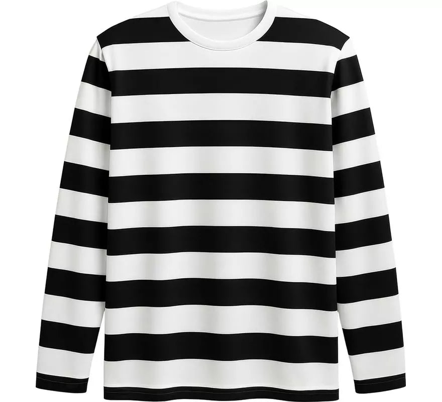 Translation missing: it.Camiseta Mimo o Preso a Rayas blancas y negras para mujer