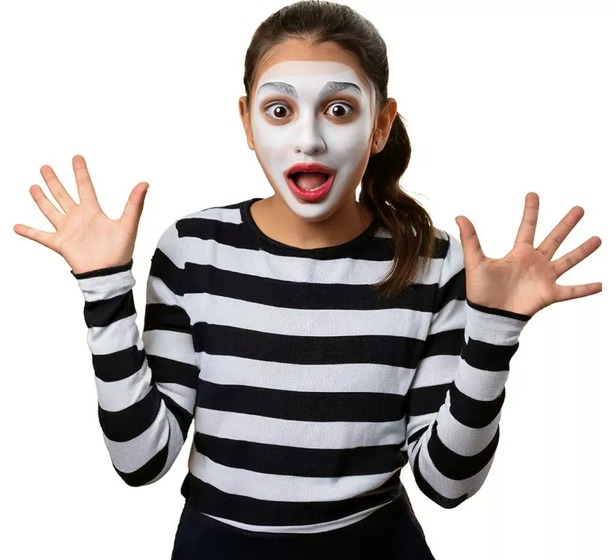 Translation missing: it.Camiseta Mimo o Preso a Rayas blancas y negras para niños