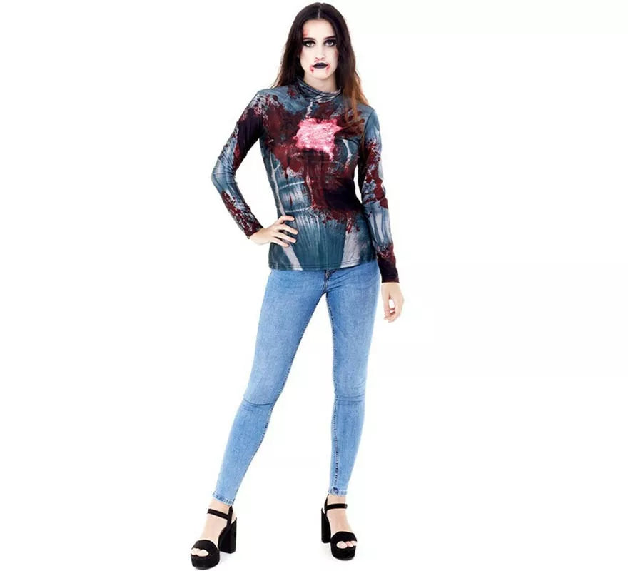 Translation missing: es.Camiseta o Disfraz de Zombie para mujer