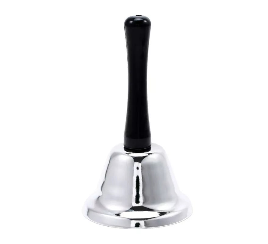 Translation missing: es.Campana de Mano Plateado de 7,5 cm