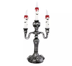 Candelabro teschi con luce 385x12x17 cm