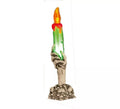 Candelabro con Calaveras y mano de Esqueleto de 21 cm