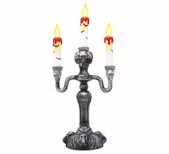Candeliere con 3 Candele con Luce di 40 cm