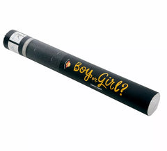 Blu È un ragazzo o una ragazza Cannone di coriandoli di carta 40 cm